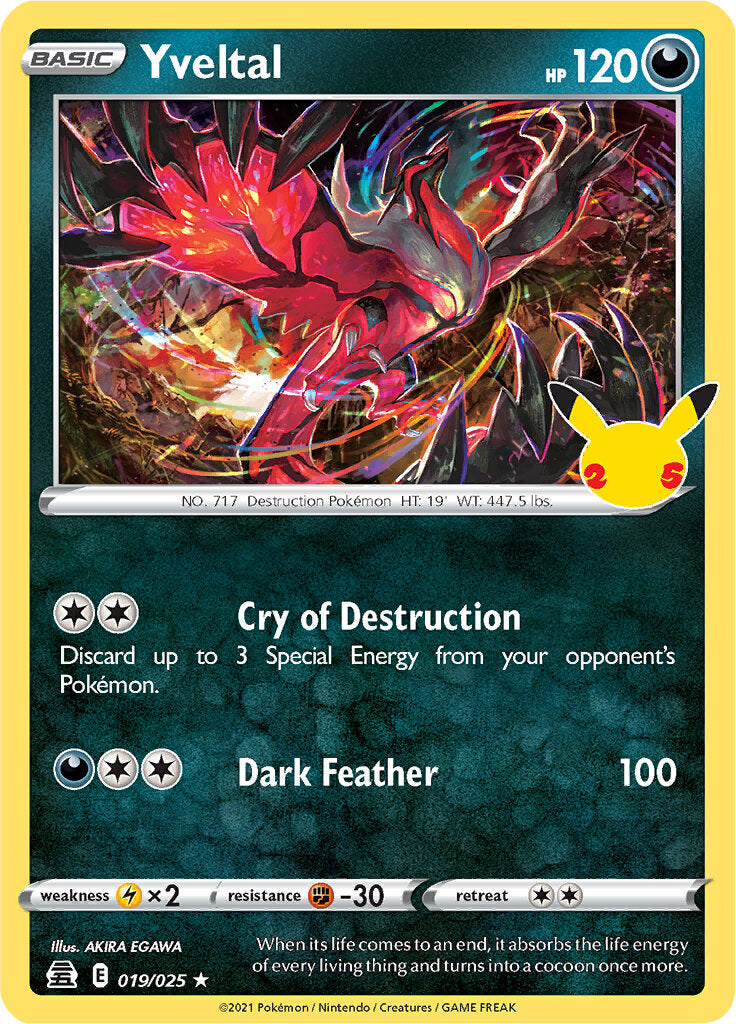 Yveltal (019/025) [Celebraciones: 25º Aniversario]