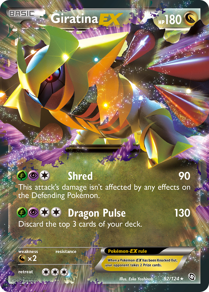 Giratina EX (92/124) [Noir & Blanc : Dragons Exaltés]