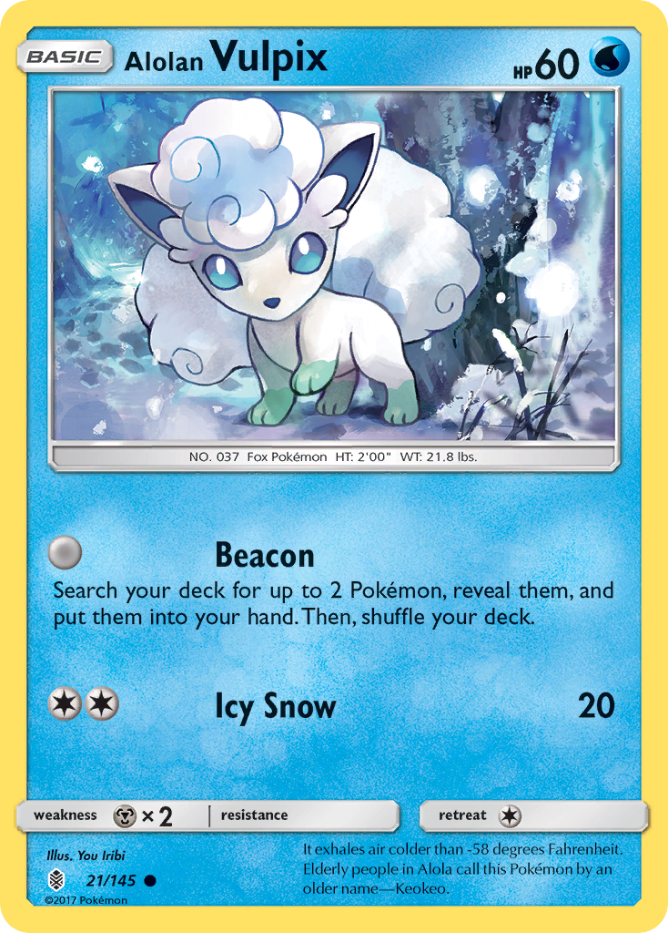 Goupix d'Alola (21/145) [Soleil et Lune : Gardiens Ascendants]