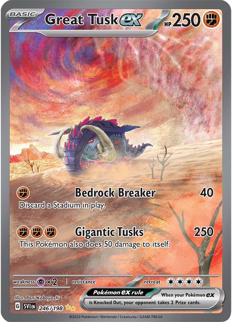 Colmillo Férreo ex (246/198) [Escarlata y Púrpura: Set Básico]