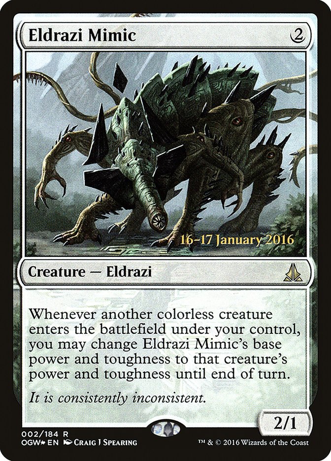 Mimétisme Eldrazi [Promos avant-première de Serment des Sentinelles]