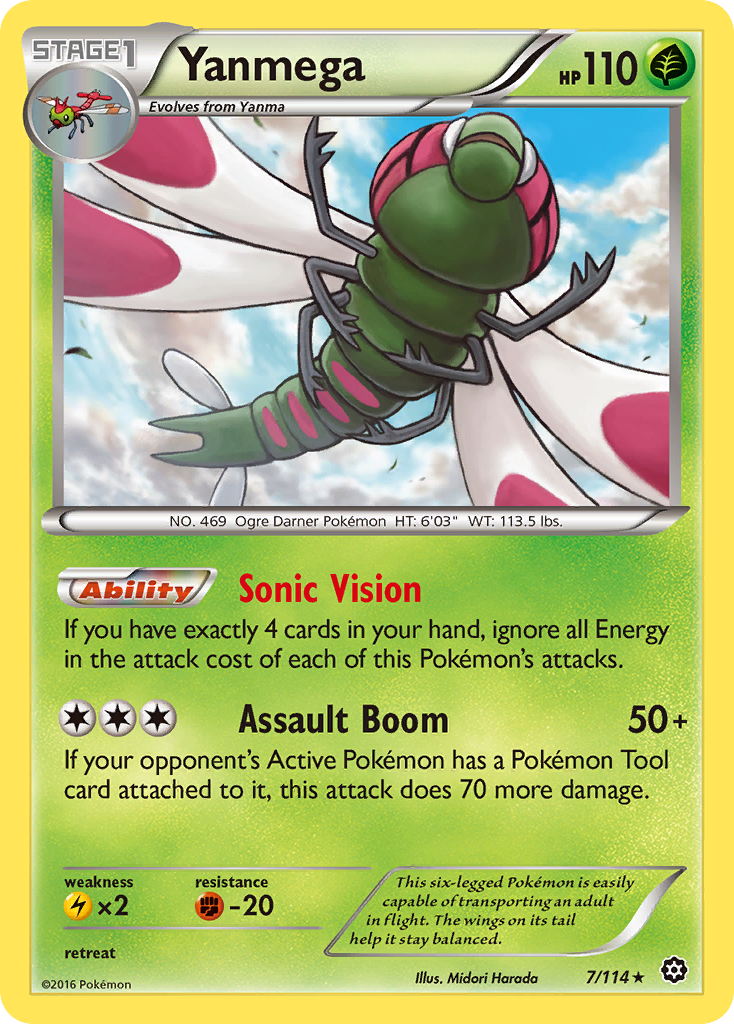 Yanmega (7/114) [XY : Siège à Vapeur]