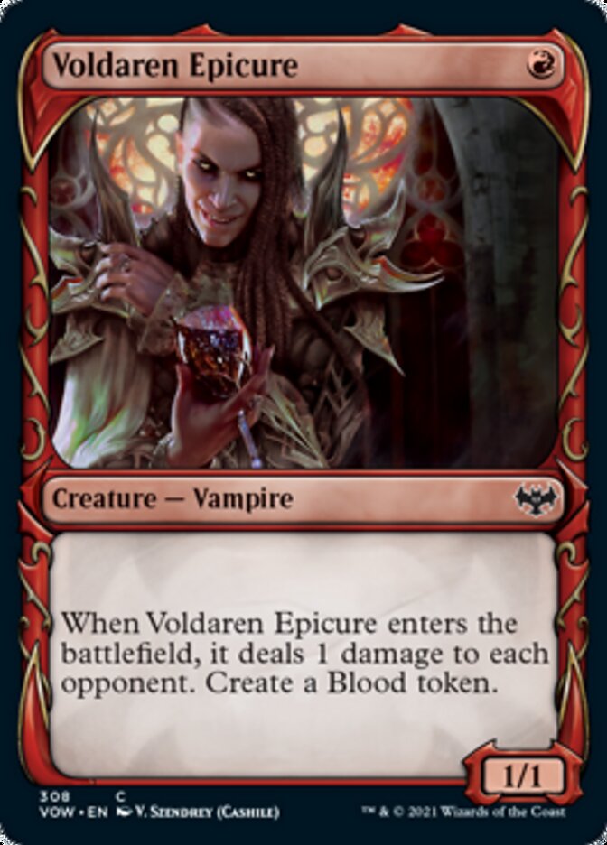 Épicurien de Voldaren (Cadre Dent de la Défense) [Innistrad: Noces écarlates]