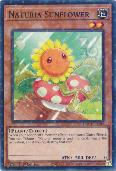 Tournesol Naturia (Terminal des Duels) [HAC1-FR102] Parallel Rare