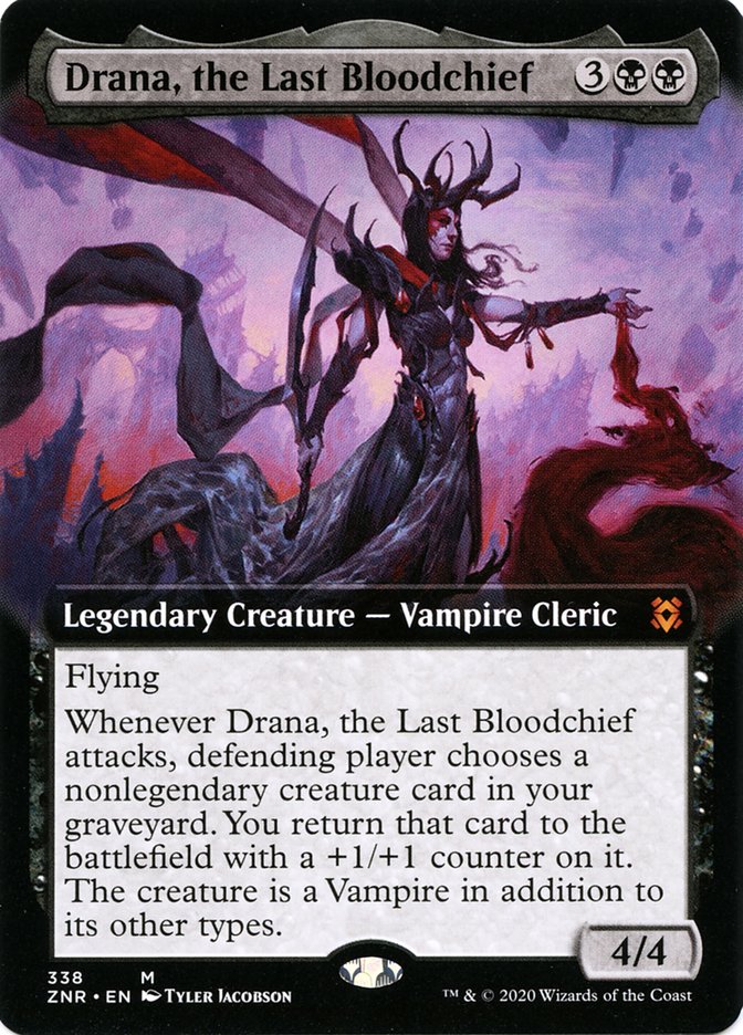Drana, la dernière cheffe de sang (Extended Art) [Zendikar Rising]