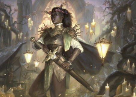 Carte artistique Sentinelle dorée [Série d'illustrations Innistrad : Chasse de Minuit]
