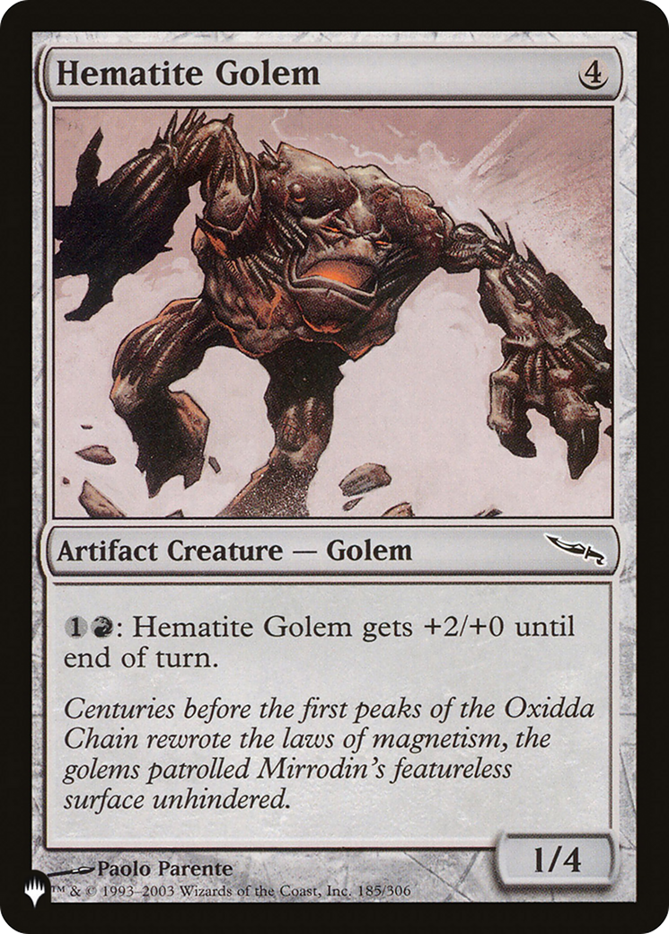 Gólem de Hematita [The List]