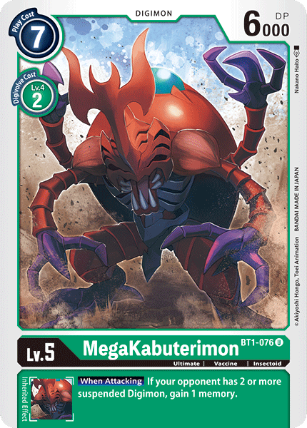 MegaKabuterimon [BT1-076] [Lanzamiento de la Edición Especial Booster Ver.1.0]