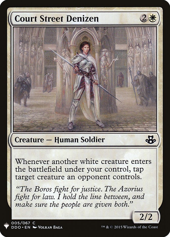 Habitante de la rue des Tribunaux [Mystery Booster]