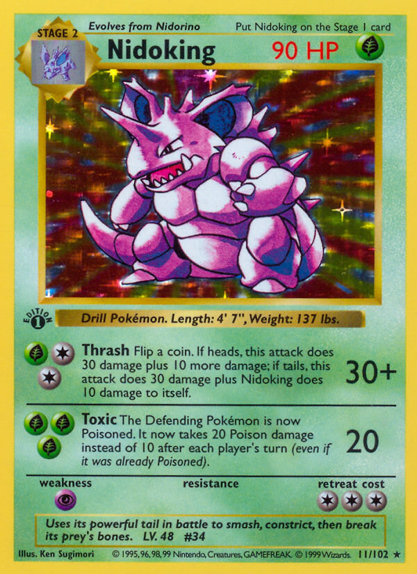 Nidoking (11/102) (Sans Ombre) [Set de Base 1re Édition]
