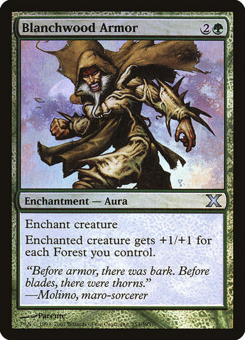 Armadura de Blanchwood (Premium Foil) [Décima Edición]