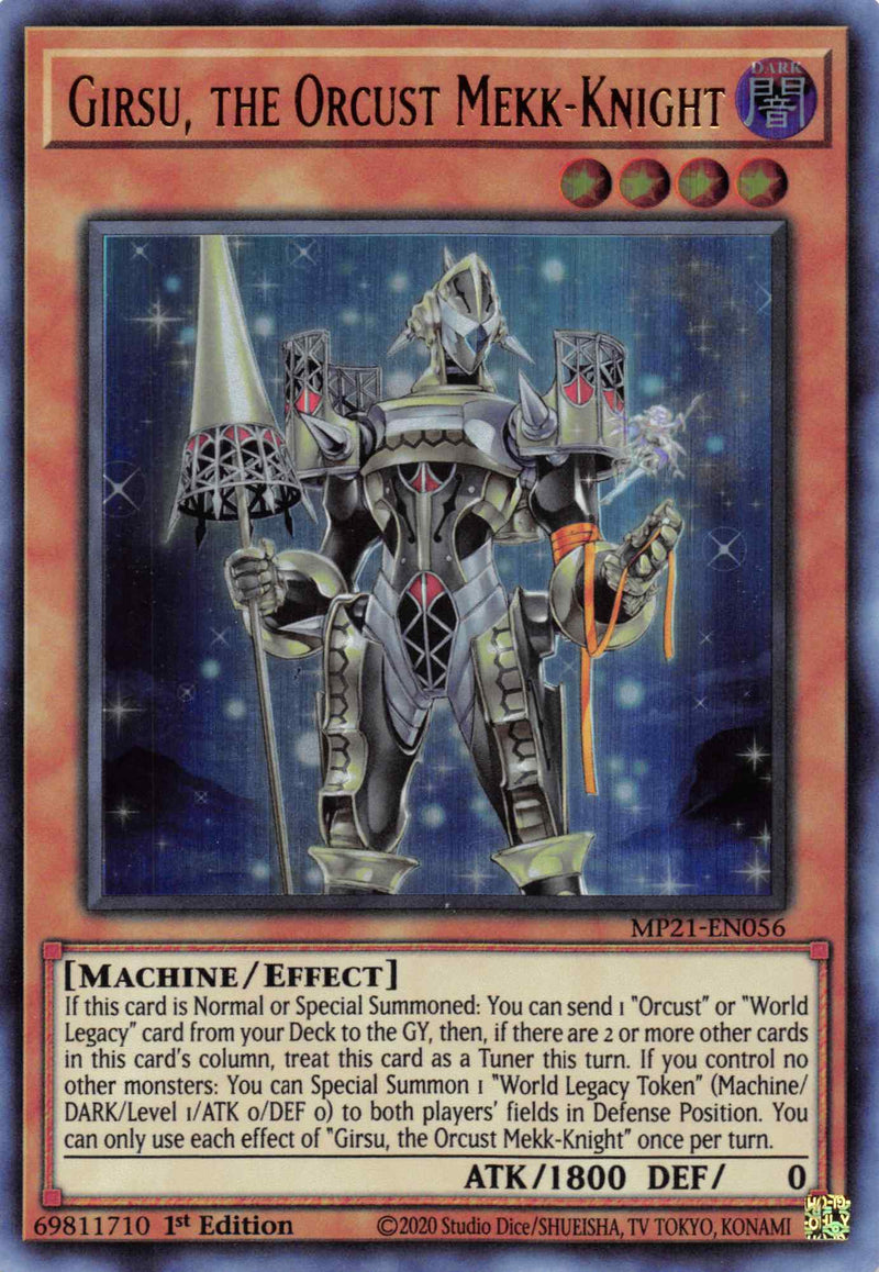 Girsu, the Orcust Mekk-Chevalier [MP21-EN056] Ultra Rare