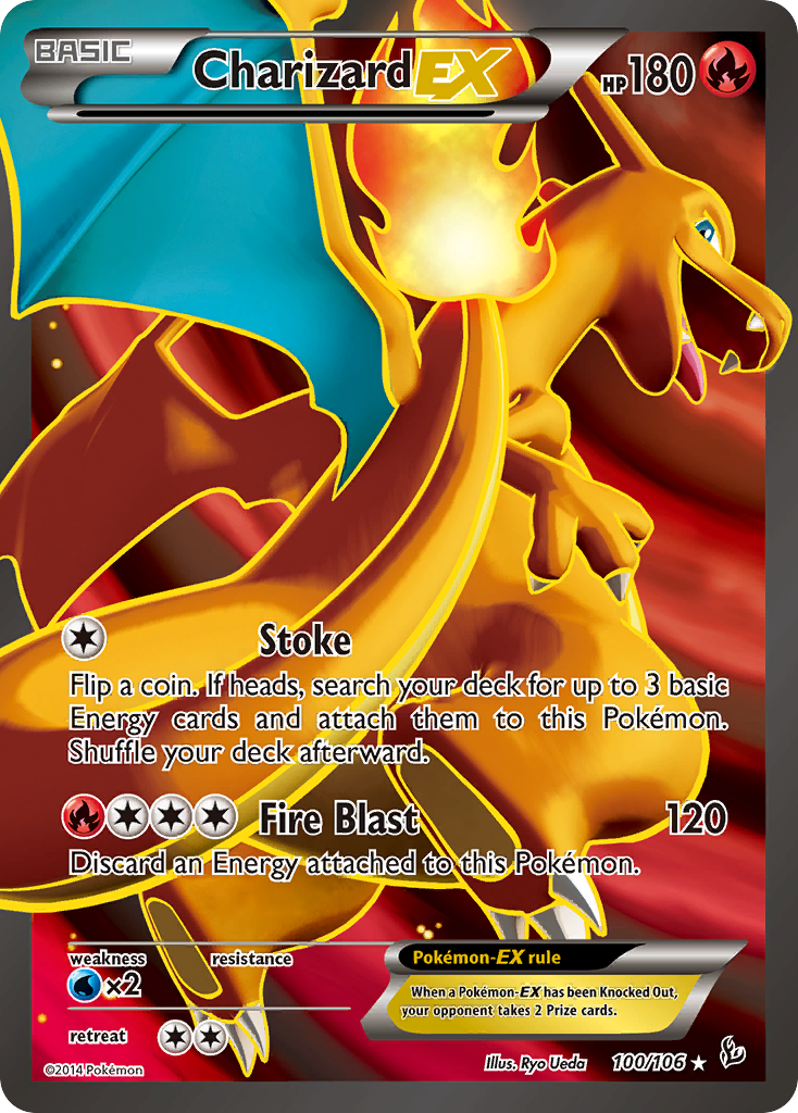 Dracaufeu EX (100/106) [XY : Feu Glacé]