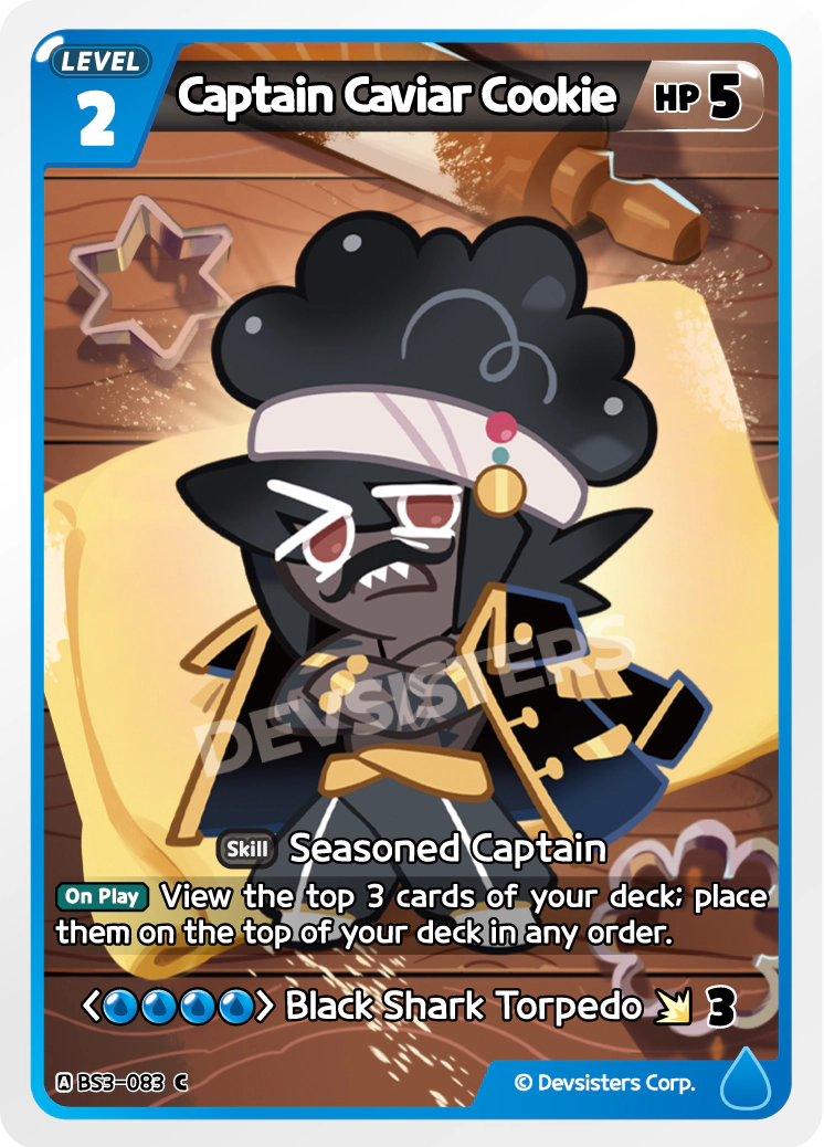 Image for Captain Caviar Cookie (BS3-083) (BS3) - CookieRun: Braverse TCG