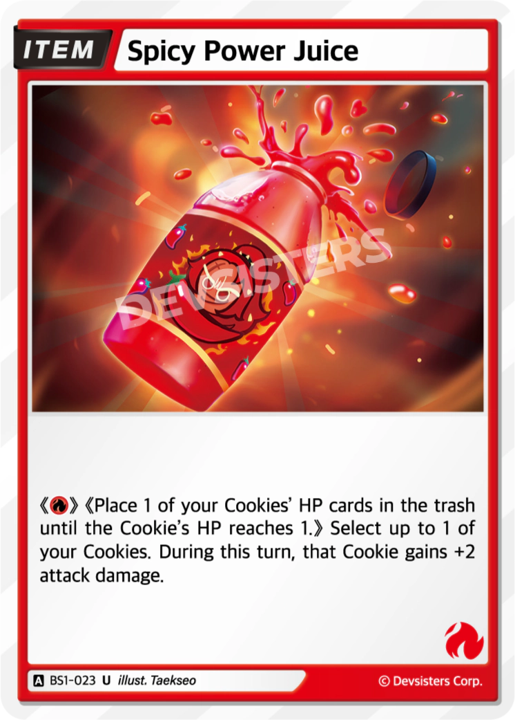 Image for Spicy Power Juice (BS1-023) (BS1) - CookieRun: Braverse TCG