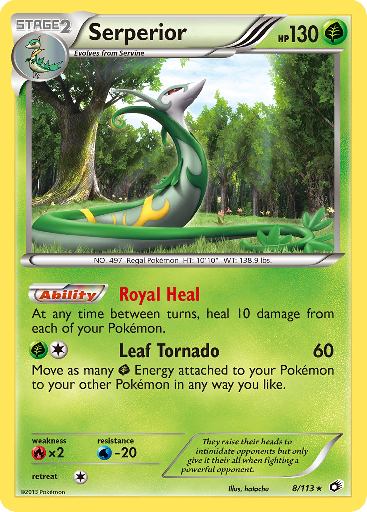 Serperior (8/113) [Negro y Blanco: Tesoros Legendarios]