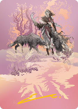 Arlinn, l'espoir de la meute 2 Carte artistique (Signature estampillée or) [Série artistique Innistrad : Chasse de Minuit]
