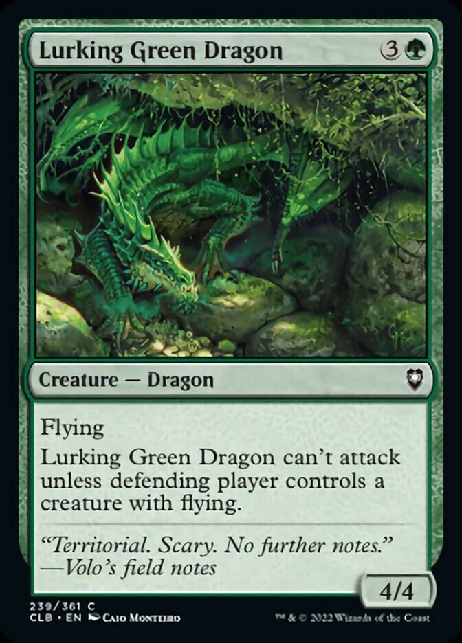 Dragon vert rôdeur [Commander Legends : La bataille de la Porte de Baldur]