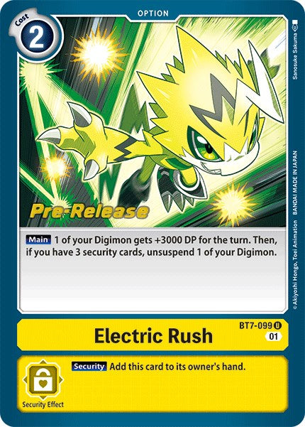 Descarga Eléctrica [BT7-099] [Cartas de prelanzamiento de Next Adventure]