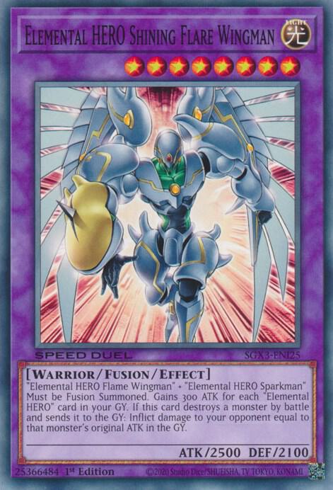 Elemental HERO Shining Flare Wingman [SGX3-SPI25] Común