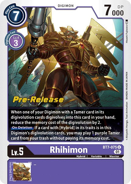 Rhihimon [BT7-075] [Cartas de Prelanzamiento Next Adventure]