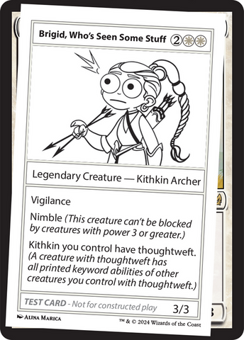 Brigid, que ha visto cosas [Cartas de prueba de Mystery Booster 2]