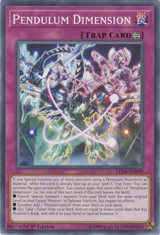 Dimensión de Péndulo [LED6-SP049] Común