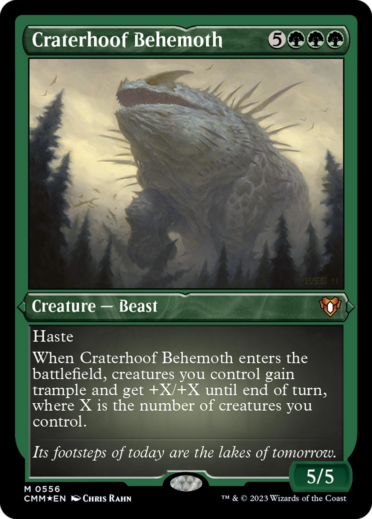 Béhémoth Cornecrâne (Gravure à l'acide) [Masters du Commander]