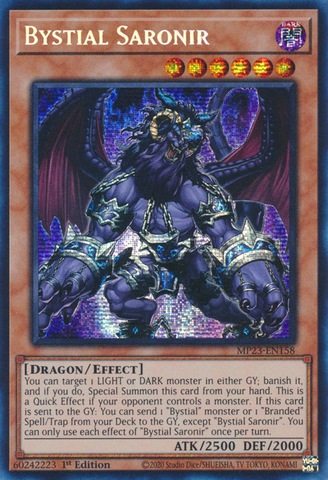 Bystial Saronir [MP23-SP158] Prismatic Secret Rare
