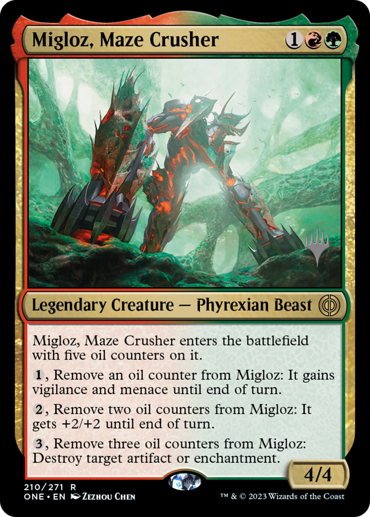 Migloz, le briseur de labyrinthes (Lot promo) [Phyrexia : Tout deviendra un – Promos]