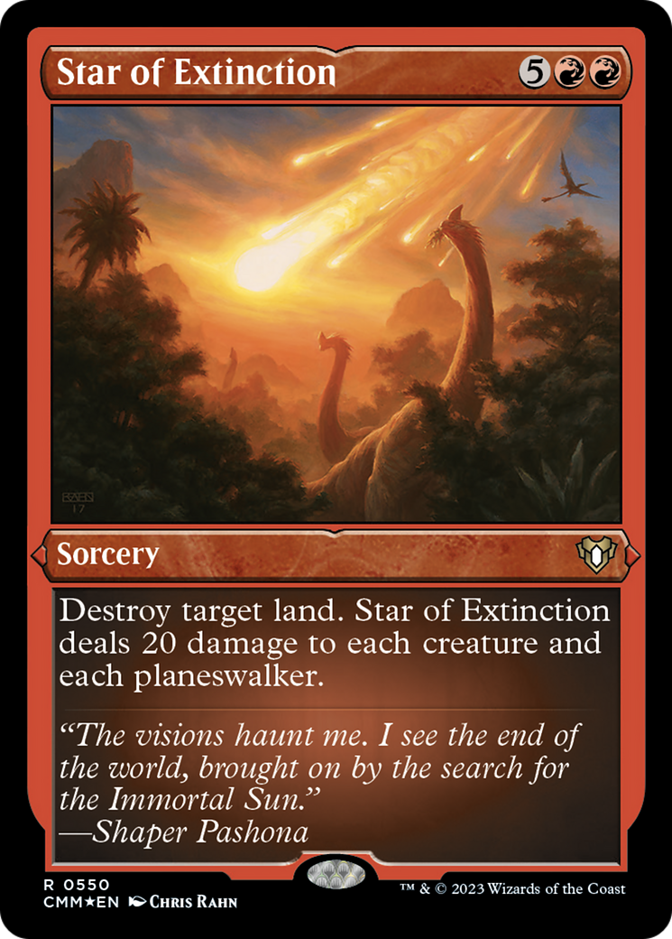 Étoile de l'extinction (gravée à l'acide) [Commander Masters]