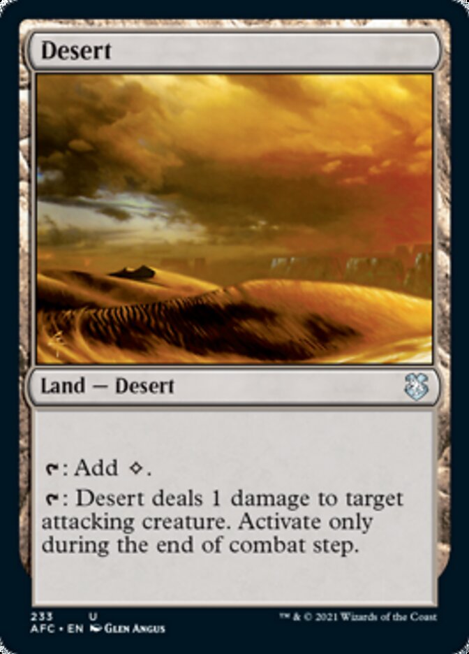 Désert [Magic: The Gathering—Aventures dans les Royaumes oubliés Commander]