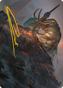 Carte artistique Contre toute attente (signature estampillée or) [Phyrexia : tous seront un – Série d'illustrations]