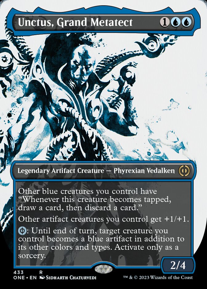 Unctus, grand métatecte (bordureless Ichor Step-and-Compleat Foil) [Phyrexia : Tout sera un]