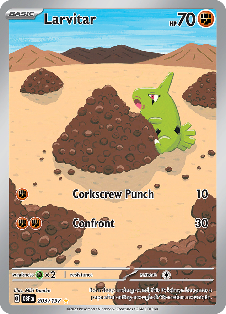 Larvitar (203/197) [Escarlata y Púrpura: Llamas Obsidianas]