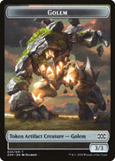 Jeton recto-verso Singe // Golem [Jetons Double Masters]