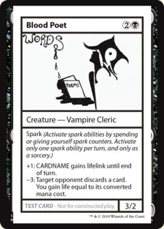Poète de sang (édition 2021) [Cartes de test de Mystère Booster]