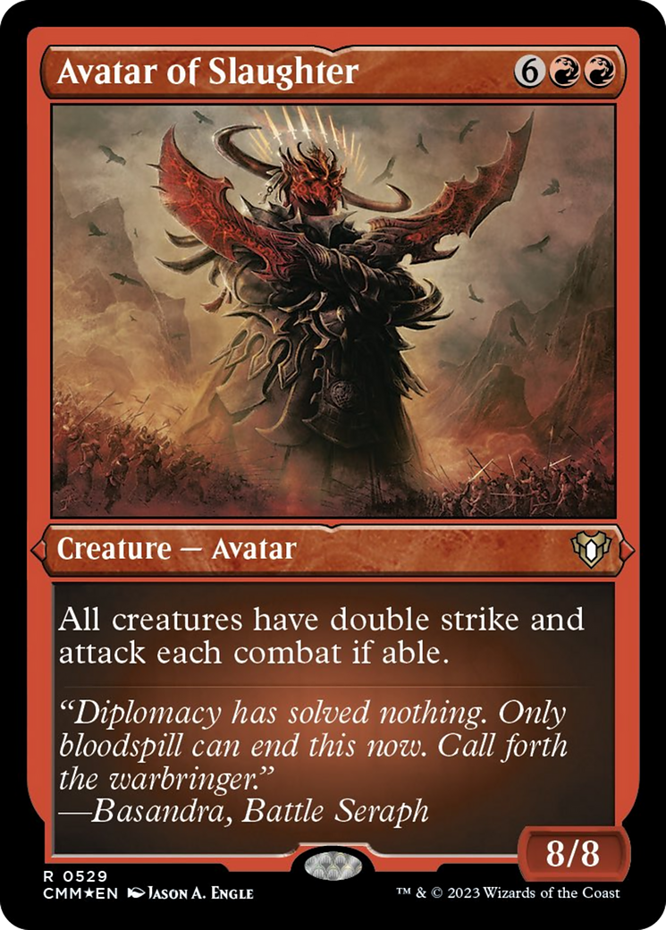 Avatar de l'abattage (gravé à l'acide) [Commander Masters]