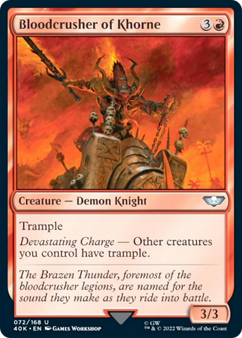 Bloodcrusher de Khorne (Surge Foil) [Warhammer 40,000]