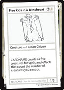 Cinq enfants dans un trench-coat (édition 2021) [Cartes de test de booster mystère]