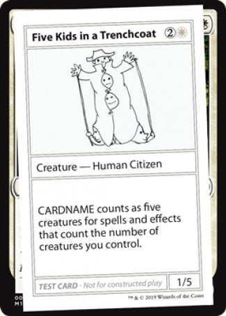 Cinq enfants dans un trench-coat (édition 2021) [Cartes de test de booster mystère]