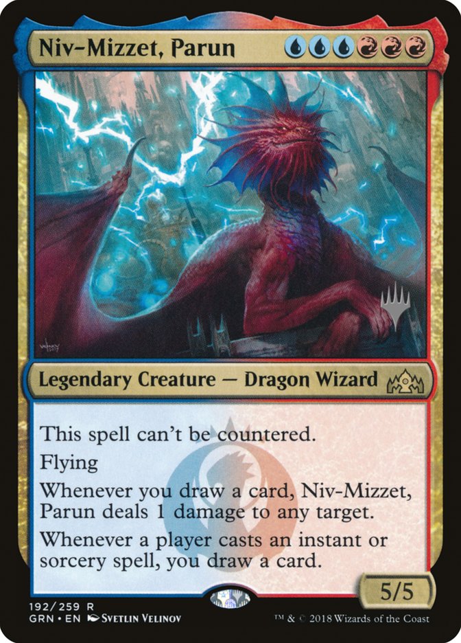 Niv-Mizzet, Parun (Booster promo) [Guilds of Ravnica Promos]
