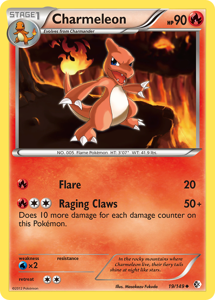 Charmeleon (19/149) [Negro y Blanco: Fronteras Cruzadas]