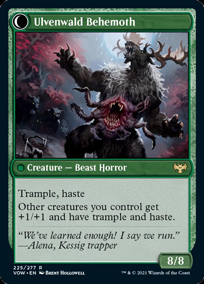 Bizarrerie d'Ulvenwald // Béhémoth d'Ulvenwald [Innistrad: Noce Écarlate]