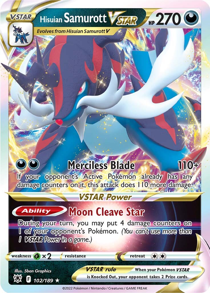 Samurott de Hisui VSTAR (102/189) [Espada y Escudo: Resplandor Astral]