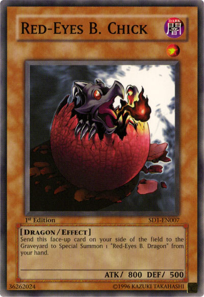 Petit Dragon Noir aux Yeux Rouges [SD1-EN007] Commune