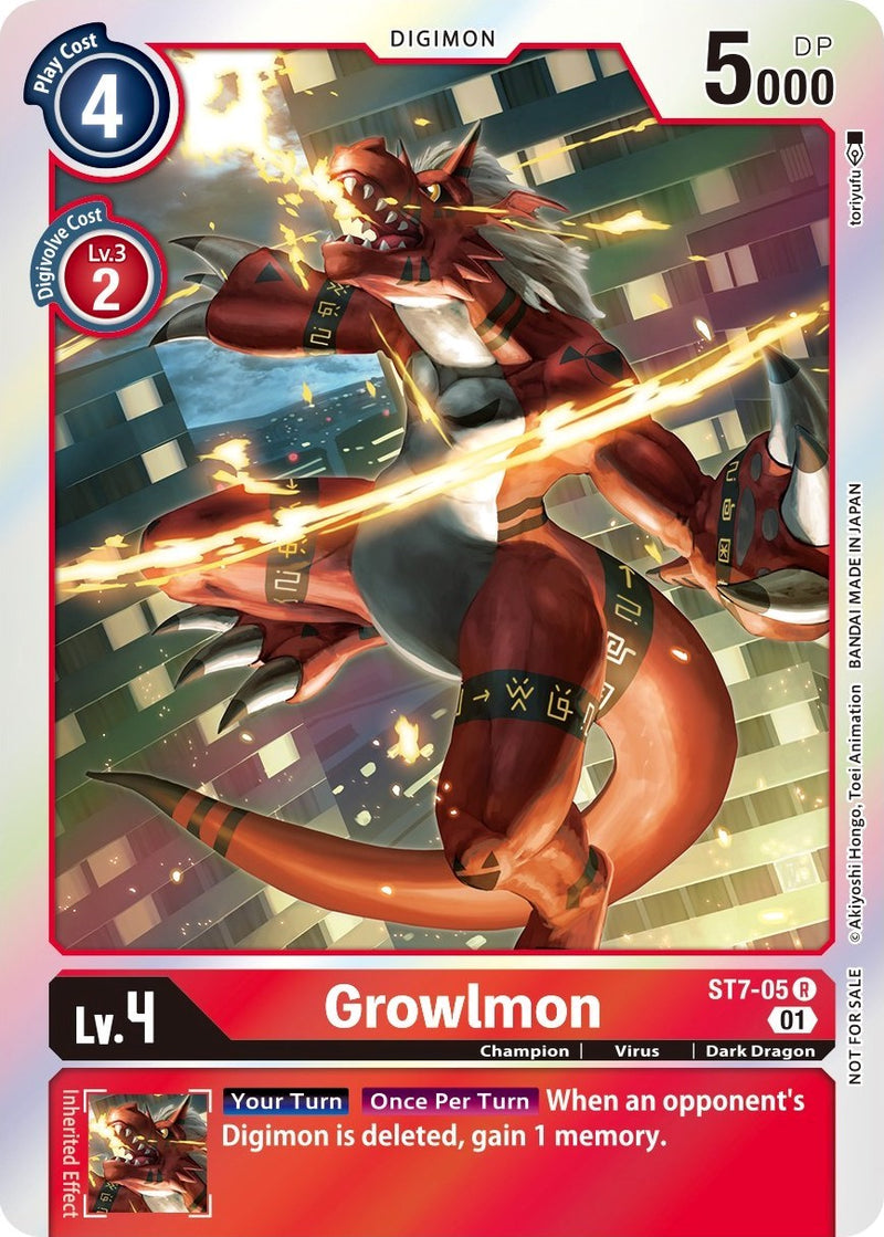 Growlmon [ST7-05] (Gen Con 2022) [Mazo de Inicio: Promocionales de Gallantmon]