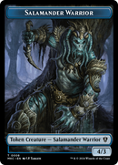 Guerrero Salamandra // Zombi Ficha de doble cara [Asesinatos en la Mansión Karlov Commander Tokens]