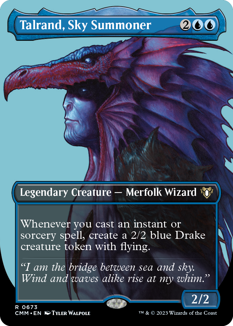 Talrand, invocateur céleste (Profil sans bordure) [Commander Masters]