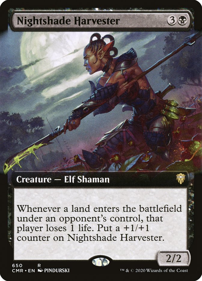 Cosechador Nocturno (Arte Extendido) [Commander Legends]